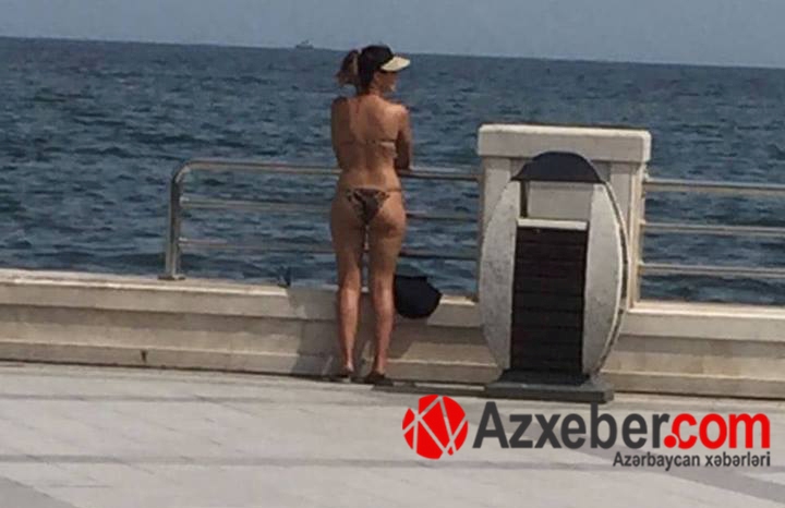 Bakı bulvarında yarıçılpaq turist hər kəsi təəccübləndirdi: Öncə günəşləndi, sonra … (FOTO)