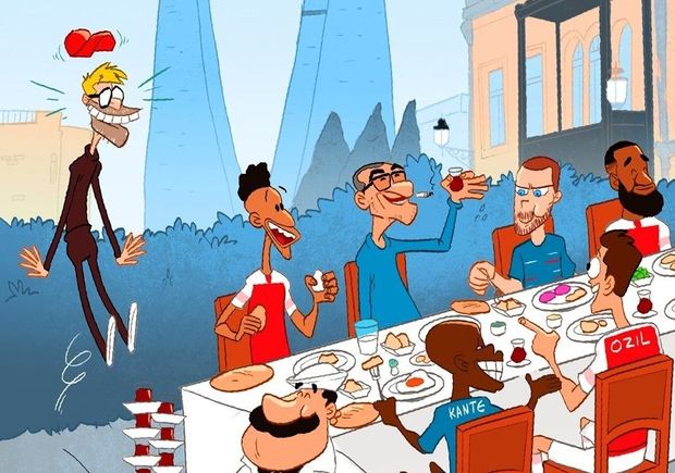 Momani Kloppa karikatura ilə cavab verdi – FOTO