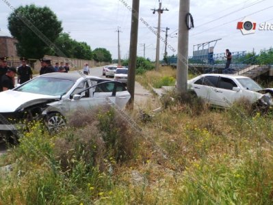 Ermənistanda yol qəzasında hərbi polis yaralandı