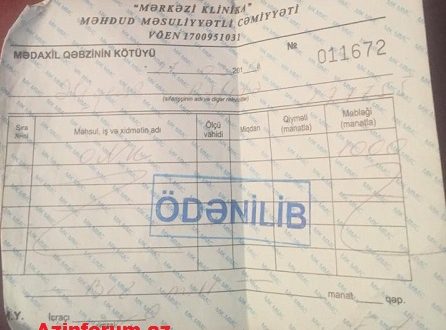 Mərkəzi Klinik Xəstəxana bir ailəni necə rəzil edib?- 15 günə 25 min pul alıblar, sonda xəstə ölüb – FOTO