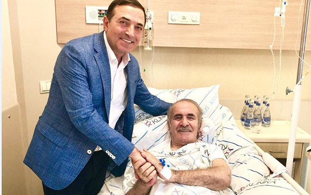 Düşmən Xalq artistləri xəstəxanada barışdı – Fotolar