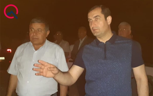 İcra başçısı gecəyarısı yanan əraziyə gəldi – FOTO
