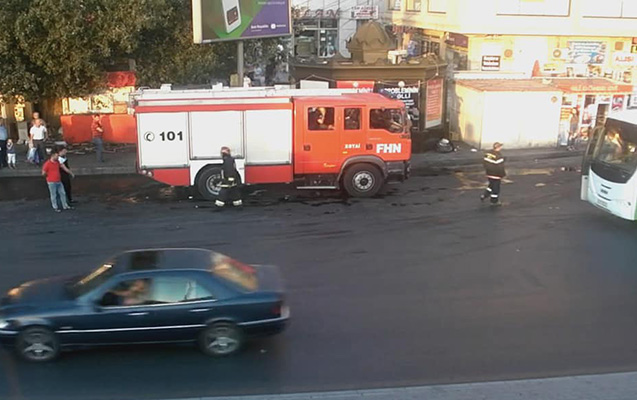 Bakıda yanğın – Yolda sıxlıq yarandı