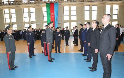 Vilayət Eyvazov sıra baxışı keçirdi, 261 nəfər polisə işə qəbul edildi – FOTO