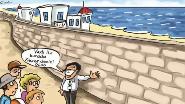 Məmur hasarlarının arxasındakı Xəzər dənizi ilə müsahibə…