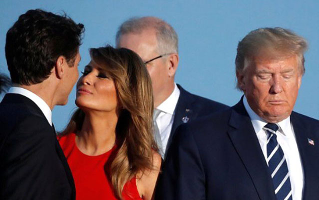 G7 sammitinə damğa vuran öpüş – Fotolar