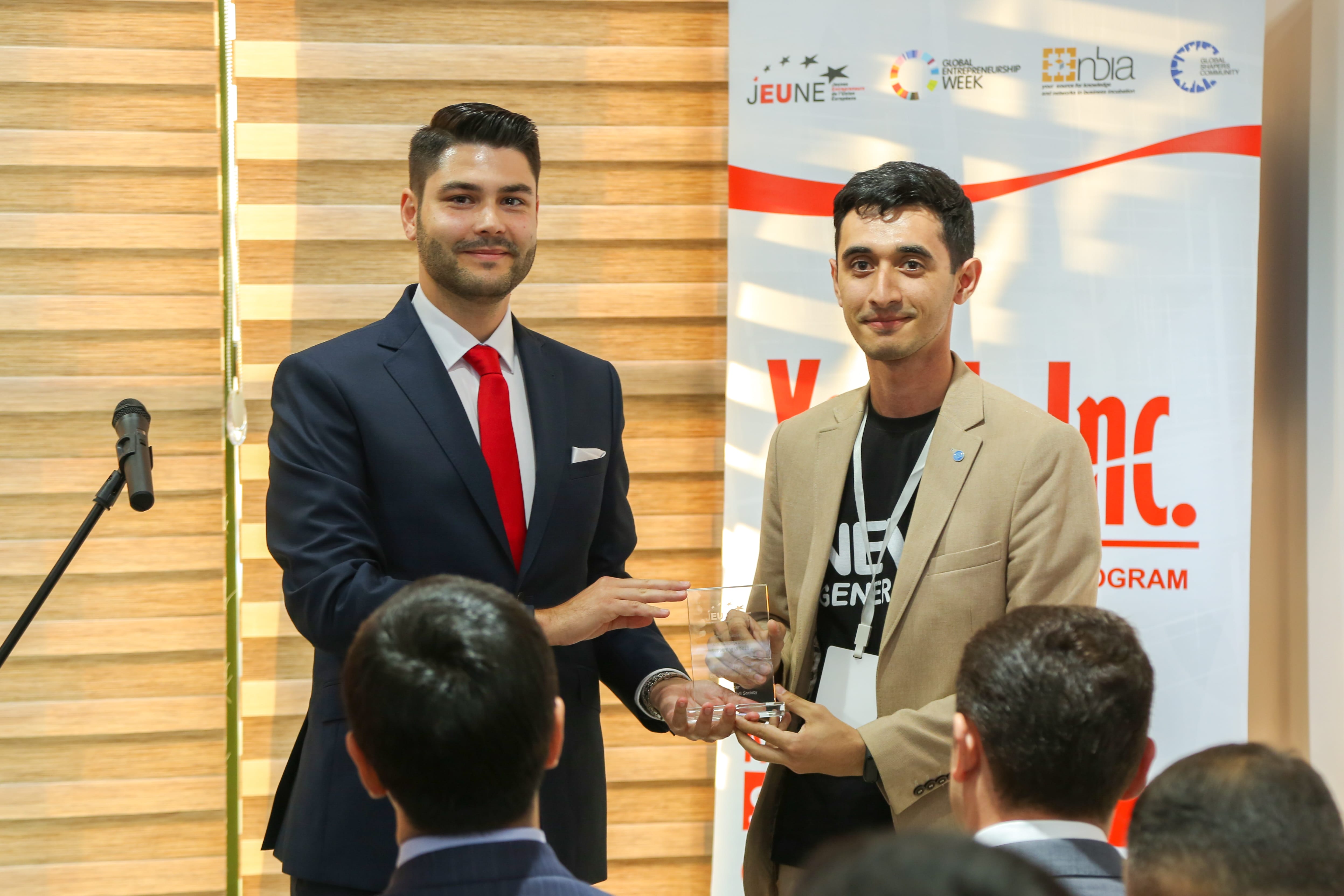 “Youth Inc.” Avropada fəliyyət göstərən təşkilat tərəndən mükafatlandırılıb