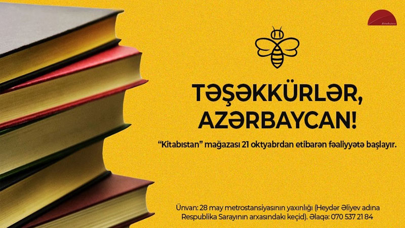 Bakıda anoloqu olmayan kitab dükanı açıldı – “Kitabıstan”