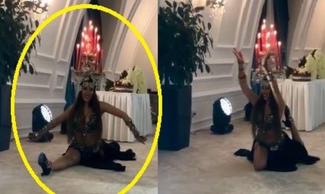 Bakıda toyda inanılmaz anlar: Qız açıq-saçıq geyimdə “şpaqat” açdı+VİDEO