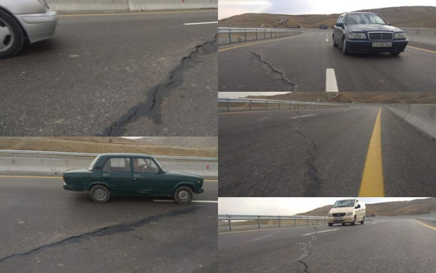 Çəkilişi başa çatmamış yol niyə çat verib? – Açıqlama