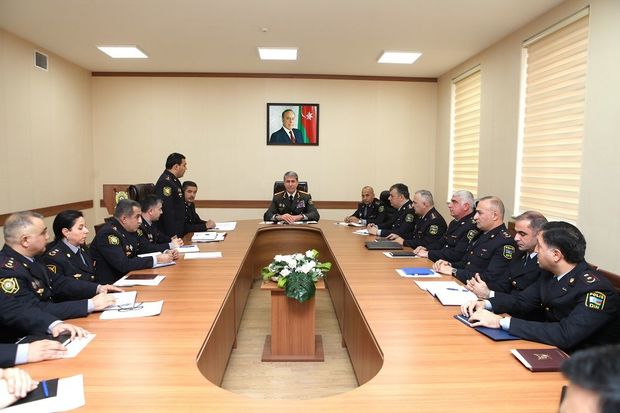 Vilayət Eyvazov İnterpolun Milli Mərkəzi Bürosunun yeni rəisini kollektivə təqdim etdi
