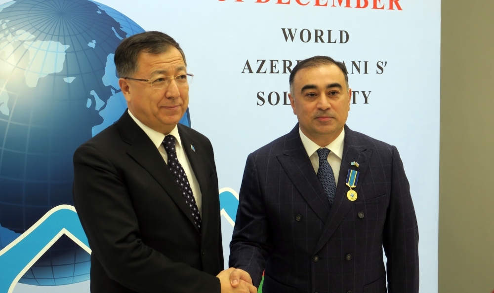 Nursultan Nazarbayev Azərbaycanın Qazaxıstandakı səfirini mükafatlandırıb