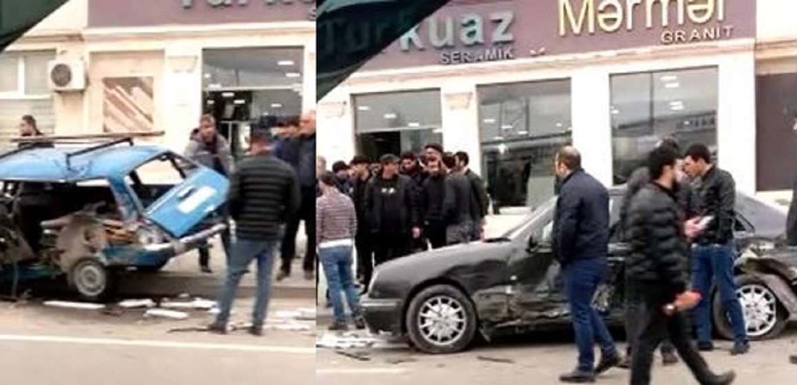 SON DƏQİQƏ – Bakının böyük prospektində zəncirvari qəza – VİDEO