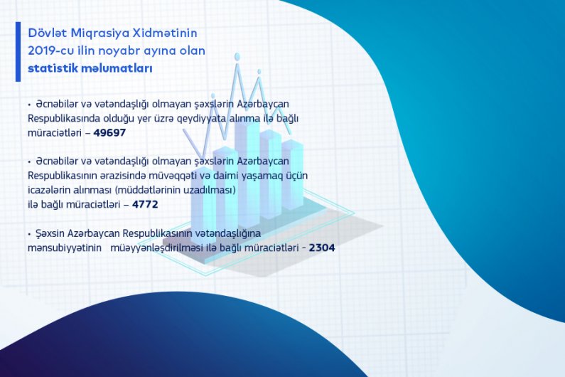 Dövlət Miqrasiya Xidmətinin 2019-cu ilin noyabr ayına olan statistik məlumatları