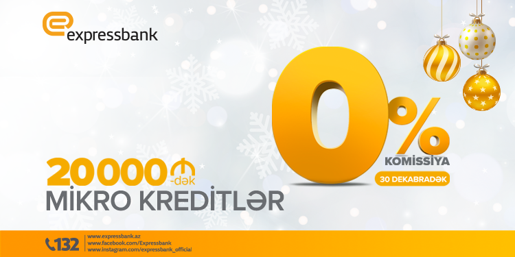 Komissiyasız mikro kreditdən faydalanmağa tələsin!