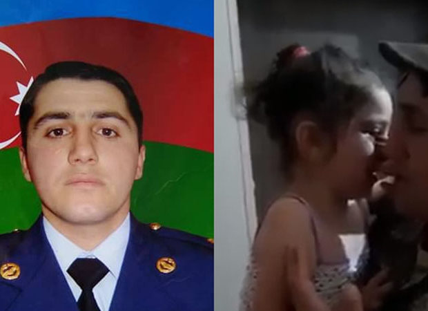 Şəhid kapitanımızın övladı ilə ürək dağlayan son görüşü (VİDEO)