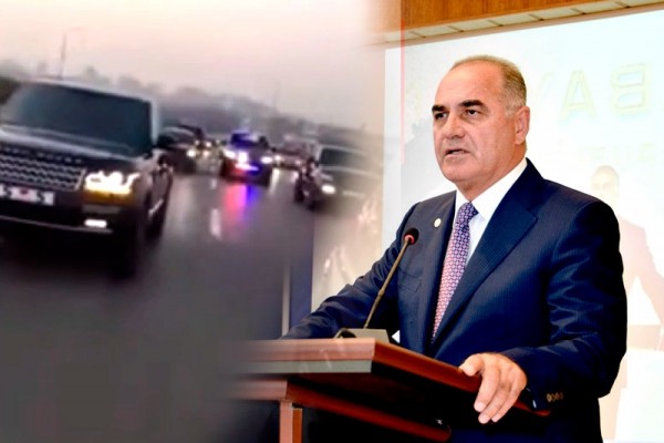 Azərbaycanda icra başçısının oğlunun dəbdəbəli toy karvanı – VİDEO