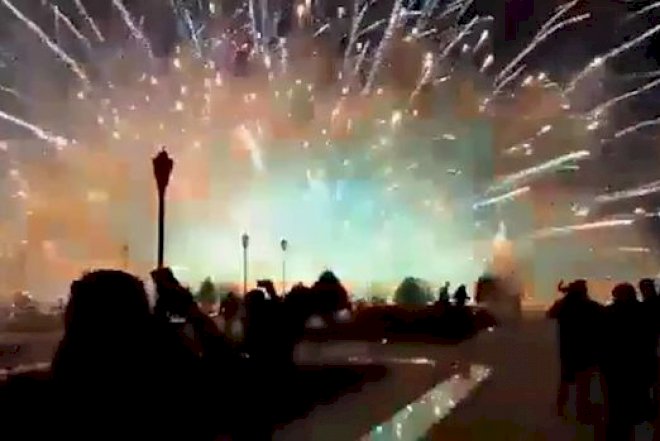 Naxçıvanda “müharibə kimi” atəşfəşanlıq – Təhlükəli anlar – Video
