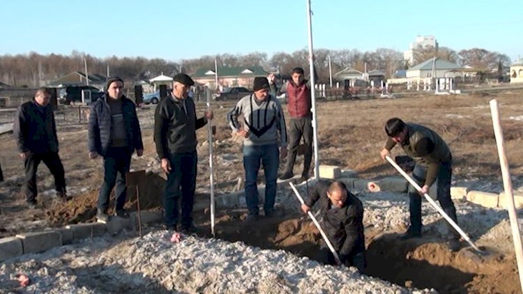 İmişlidə şəhidin nəşi məzardan çıxarıldı – Video
