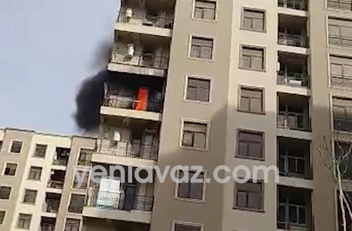 Yaşayış binasında GÜCLÜ YANĞIN – Ölü və yaralıların olduğu deyilir – VİDEO