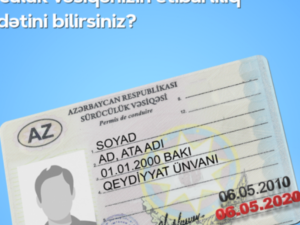 Sürücülük vəsiqəsi ilə bağlı YENİLİK