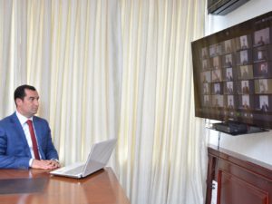 Şamaxı Rayon İcra Hakimiyyətinin başçısı video-müşavirə keçirib – FOTOLAR