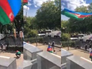 Belçikada ermənilər Azərbaycan səfirliyinə hücum etdilər – FOTOLAR