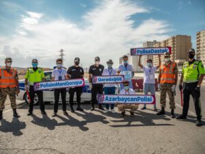 Qaradağ Gənclər Evinin təşəbbüsü ilə “Polisə dəstək” adlı sosial aksiya həyata keçirilib