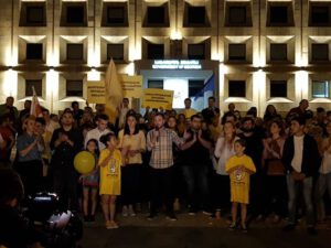 Hökumət evinin qarşısında aksiya keçirilib – FOTO