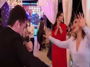 Ramiz Mehdiyevin nəvəsinin qalmaqallı toyundan yeni görüntülər yayıldı – VİDEO