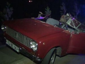 Azərbaycanda daha bir ağır yol qəzası: 2 ölü, 2 yaralı – FOTO