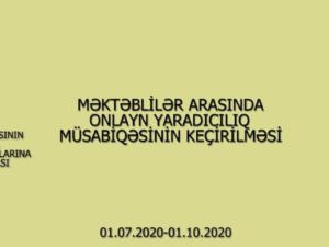 Məktəblilər arasında onlayn yaradıcılıq müsabiqəsi – VİDEO