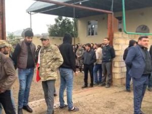 Tovuz şəhidi ilə vidalaşır – FOTO
