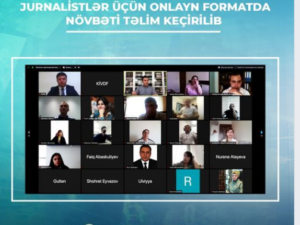 Jurnalistlər üçün onlayn formatda üçüncü təlim keçirilmişdir