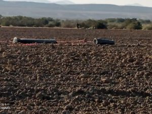 Ermənilərin Xızı rayonu ərazisinə atdığı “S-300” raketinin qalıqları götürülür