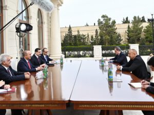 Prezident İlham Əliyev Mövlud Çavuşoğlunu qəbul edib – FOTO