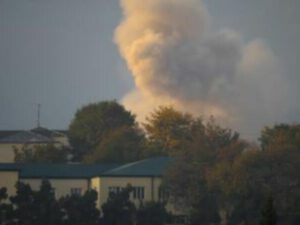 Düşmənin silah anbarı GÖYƏ UÇDU – VİDEO