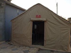 Düşmən hücumuna məruz qalmış Gəncədə qərargah yaradıldı – FOTO