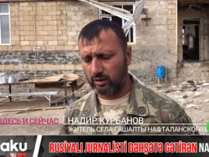 Ermənilərin törətdiyi Naftalan faciəsi rusiyalı jurnalisti dəhşətə gətirdi – VİDEO