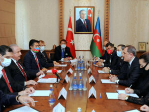 Ceyhun Bayramov Türkiyə parlamentinin sədri ilə görüşüb – FOTO