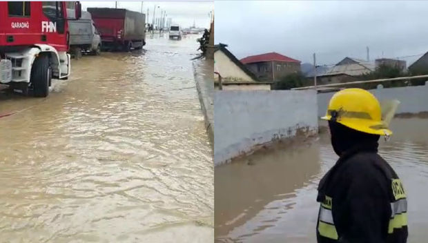 FHN Bakıda yolları gölməçələrdən təmizləyir – FOTO FHN Bakıda yolları gölməçələrdən təmizləyir – FOTO