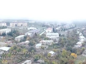 İşğaldan azad olunan Hadrut qəsəbəsi və Tuğ kəndi havadan görüntüləndi – VİDEO