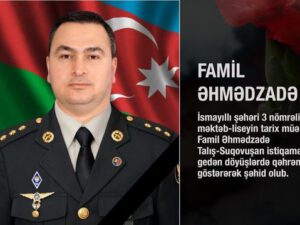 Təhsil Nazirliyi şəhid olan tarix müəllimi barədə