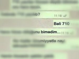 ​BAKIDA Qadın sürücü ilə kişi avtomobil ustasının bu “WhatsApp” yazışması ÖLKƏ GÜNDƏMİNİ SİLKƏLƏDİ! – FOTO