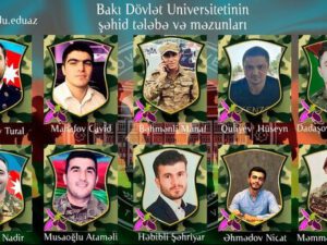 BDU-nun şəhid olan məzun və tələbələrinin adları AÇIQLANDI
