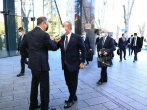 Çavuşoğlu və Lavrovun görüşü keçirilir – FOTO