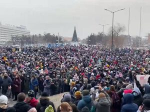 51 dərəcə şaxtada mitinq – Rusiyada 200 nəfər saxlanıldı