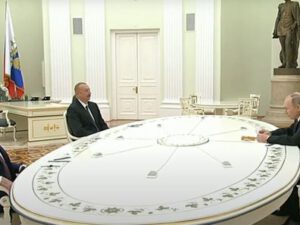 İlham Əliyev, Putin və Paşinyan arasında görüş başladı