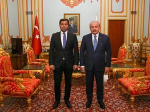 Elşad Eyvazlı Türkiyə parlamentinin sədri ilə görüşüb