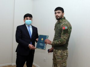 Vətən müharibəsi qazisinə yeni mənzil verilib